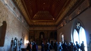 Techo en forma de barco invertido del Alcázar, Segovia